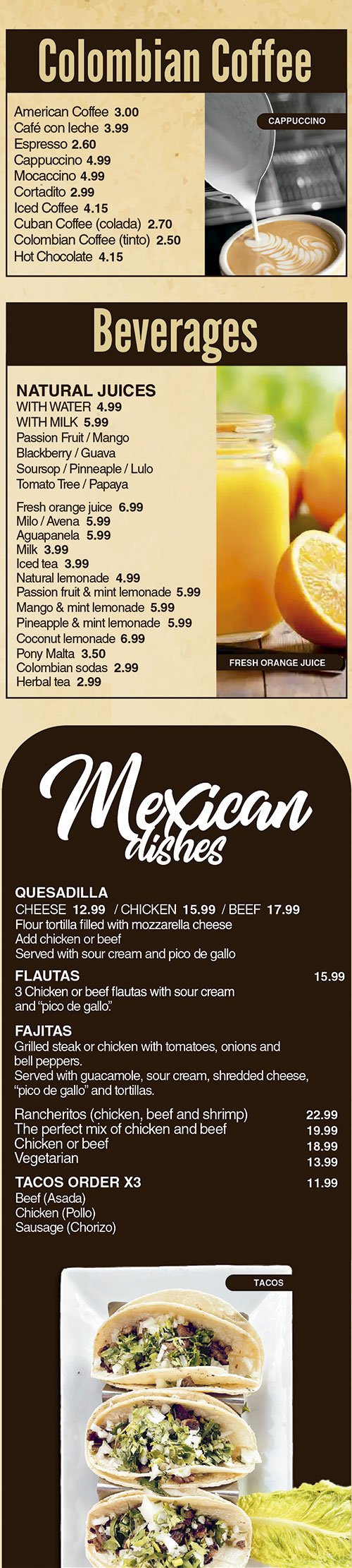 Restaurante Colombiano en Boca Raton